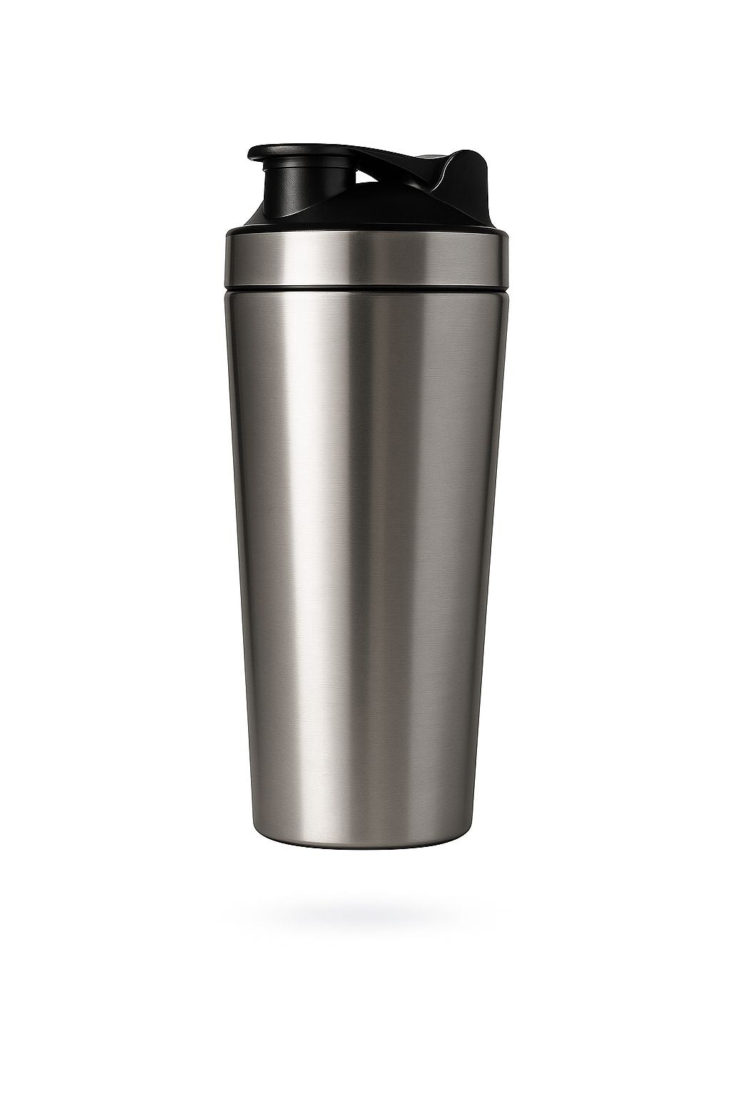 FLEXCRUS Elite Matte Silver Shaker[700ml] – Stainless Steel, Leak-Proof, Sleek Design