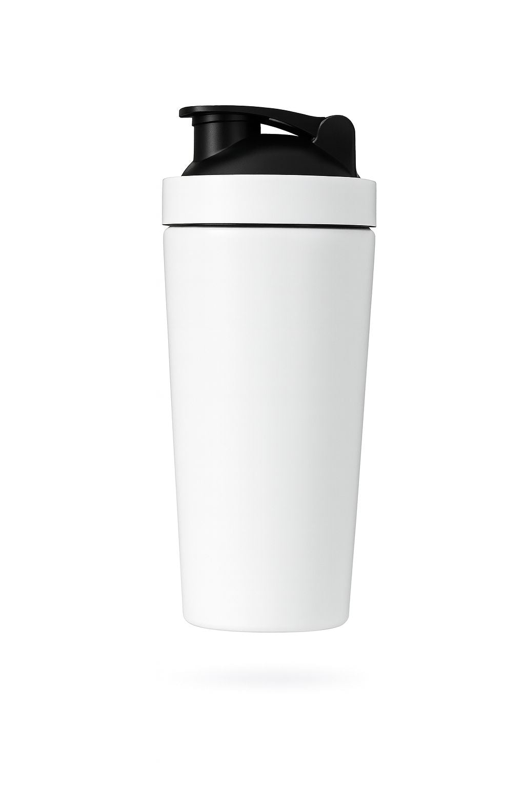 FLEXCRUS Elite Matte White Shaker[700ml] – Stainless Steel, Leak-Proof, Sleek Design