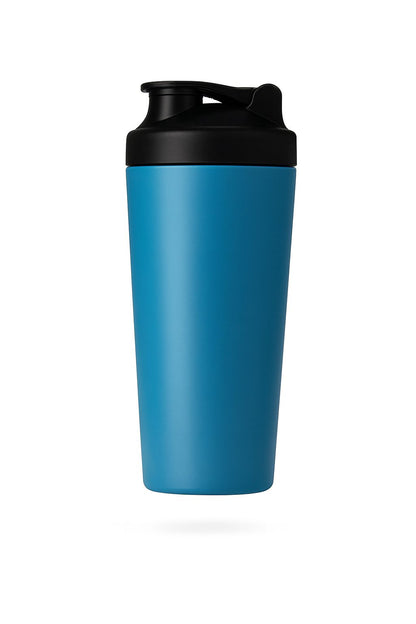 FLEXCRUS Elite Matte Blue Shaker[700ml] – Stainless Steel, Leak-Proof, Sleek Design